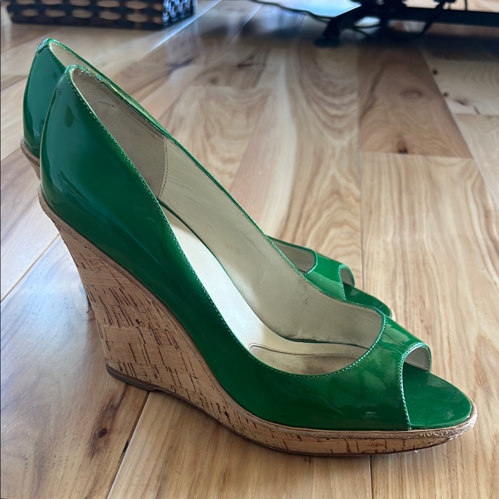 Green Wedge Heels